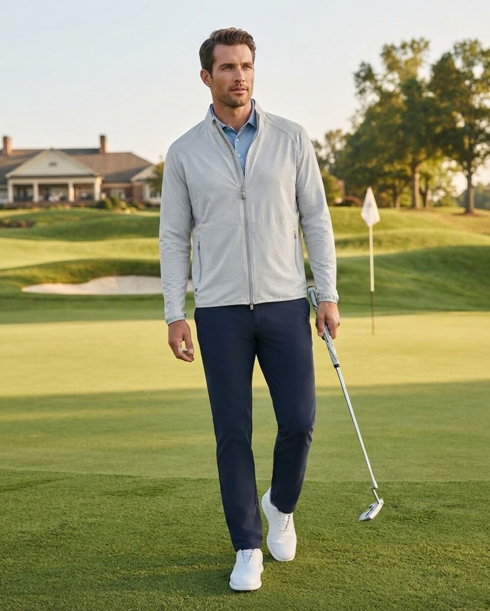 Peter Millar Crown Crafted Flex Adapt Wind Cheater Shell Jacket MS22EZ500 Sz L